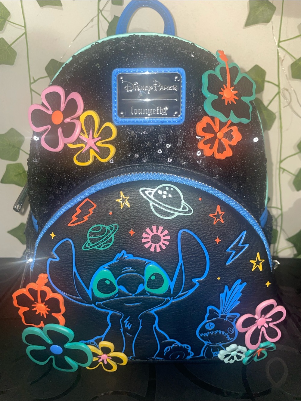 Loungefly Stitch and Scrump Mini Backpack, Lilo & Stitch